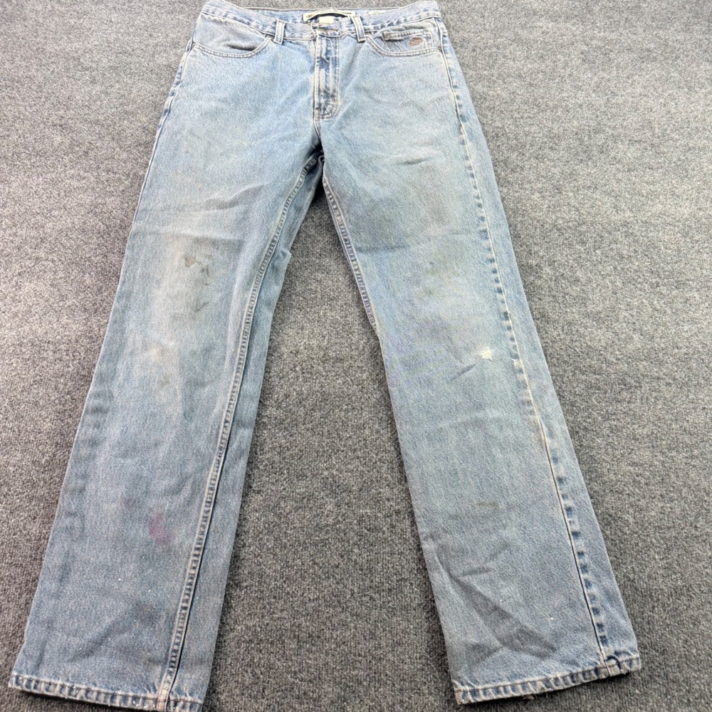 Harley Davidson Jeans Mens 34x34‎ Boot Cut Flawed Biker Denim MotorClothes Vtg